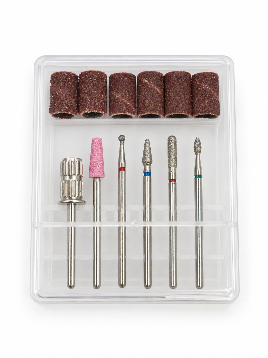 Cosmic E-File Essentials Kit in a clear closed case on a white background