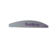 Sunshine Smooth Pro Half Moon Nail File with 180/240 grit and signature purple logo – professional salon nail tool