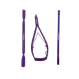 Sunshine nail cuticle tools, Sunshine purple tools, Cuticle pusher and Cuticle nippers.