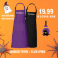 Sunshine Black And Purple Aprons