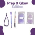 Prep & Glow Edition, Nail tools, Cuticle oil, lint free wipes, mini nail buffers